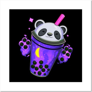 Starry Panda Bubble Tea - Sapphire Witch Posters and Art
